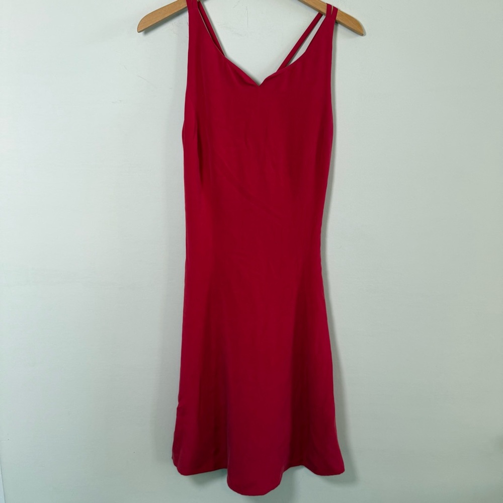 August Silk Bold Red Mini Dress